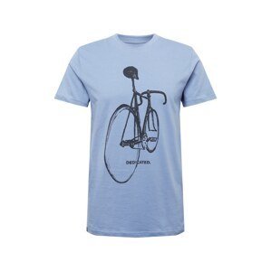 DEDICATED. Tričko 'Stockholm Pencil Bike'  kouřově modrá / černá