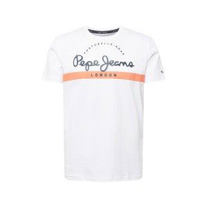 Pepe Jeans Tričko 'ABREL'  marine modrá / broskvová / bílá