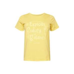 Vero Moda Curve Tričko 'SIMONE'  žlutá / pastelově žlutá
