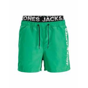 JACK & JONES Plavecké šortky 'JPSTCRETE'  zelená / jablko / černá
