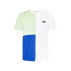 Lacoste Sport Funkční tričko  bílá / královská modrá / pastelově zelená / černá