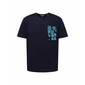 Esprit Collection Tričko  černá / modrá