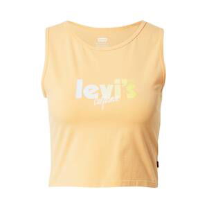 LEVI'S Top 'GRAPHIC STELLAR CROP TNK YELLOWS/ORANGES'  jasně oranžová / bílá