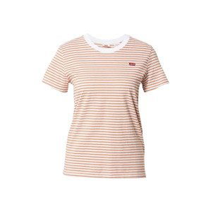 LEVI'S Tričko 'PERFECT TEE REDS'  hnědá / zelená / bílá