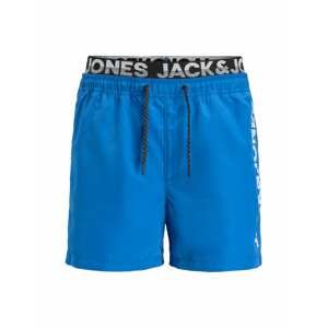 JACK & JONES Plavecké šortky 'Crete'  modrá / černá / bílá