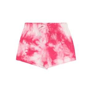 UNITED COLORS OF BENETTON Kalhoty  pink / bílá