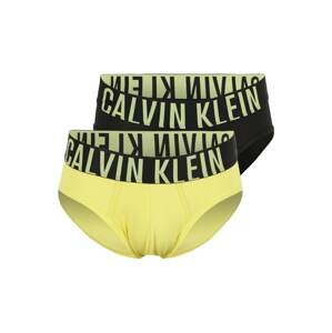 Calvin Klein Underwear Slipy  černá / žlutá