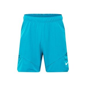 NIKE Sportovní kalhoty  tyrkysová / bílá