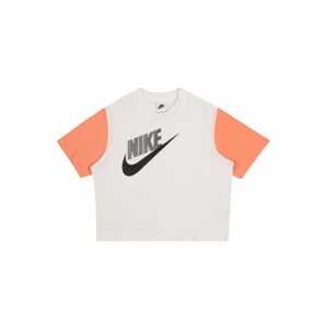 Nike Sportswear Tričko  korálová / černá / bílá