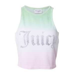 Juicy Couture Top 'AMORA'  světle zelená / fialová / stříbrná / bílá