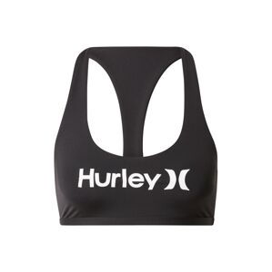 Hurley Sportovní svršek bikin  černá / bílá