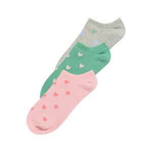 GAP Ponožky  růžová / zelená / šedý melír