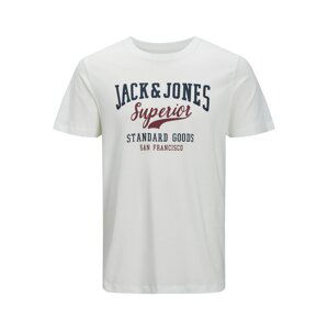 JACK & JONES Tričko  námořnická modř / tmavě červená / bílá