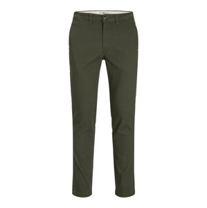 JACK & JONES Chino kalhoty 'MARCO' khaki