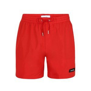Calvin Klein Underwear Plavecké šortky  červená / černá / bílá