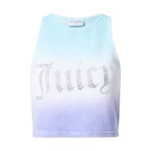 Juicy Couture Top 'AMORA'  tyrkysová / světle fialová / stříbrná / bílá