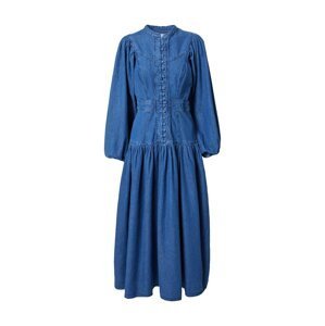 Warehouse Košilové šaty 'Western'  modrá džínovina