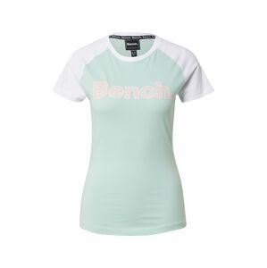 BENCH Tričko 'TRINA'  pastelově zelená / bílá / starorůžová