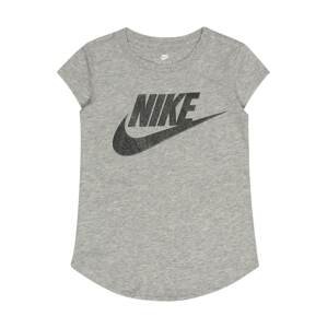 Nike Sportswear Tričko  tmavě šedá / černá