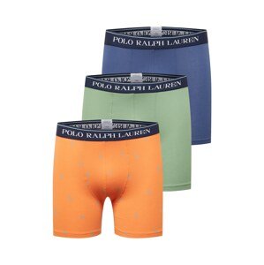 Polo Ralph Lauren Boxerky  oranžová / námořnická modř / zelená / bílá