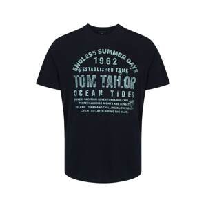 TOM TAILOR Men + Tričko  noční modrá / světlemodrá
