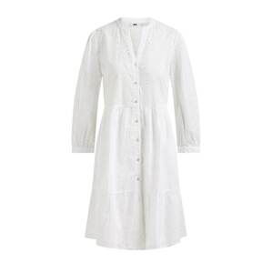 WE Fashion Košilové šaty  přírodní bílá