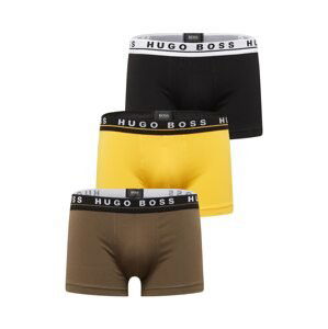 BOSS Black Boxerky  limone / khaki / černá / bílá