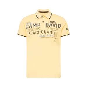 CAMP DAVID Tričko  světlemodrá / žlutá / černá