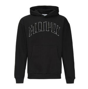 Multiply Apparel Mikina  černá / bílá