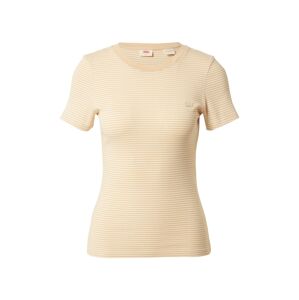 LEVI'S Tričko 'SS RIB BABY TEE NEUTRALS'  světle béžová / medová