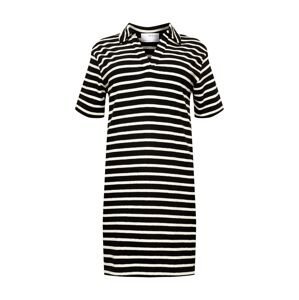 Selected Femme Curve Šaty 'TALA'  černá / bílá