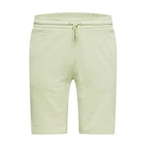 JACK & JONES Kalhoty  pastelově zelená / bílá