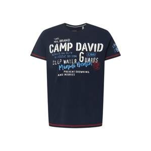 CAMP DAVID Tričko  námořnická modř / světlemodrá / červená / bílá