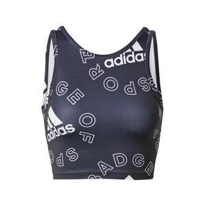 ADIDAS PERFORMANCE Sportovní podprsenka  černá / bílá