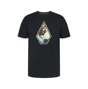 Volcom Tričko 'GLOBAL STONE'  světlemodrá / pastelově žlutá / oranžová / černá / bílá