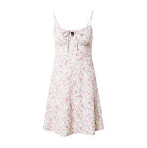Gina Tricot Letní šaty 'Lili'  světle žlutá / mátová / pink / pastelově růžová / bílá