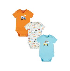 Frugi Dupačky/body  azurová / oranžová / offwhite / mix barev