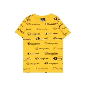 Champion Authentic Athletic Apparel Tričko  žlutá / černá
