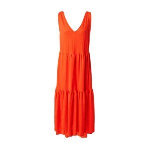 PULZ Jeans Letní šaty 'AMELIA'  oranžově červená