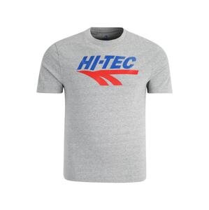 HI-TEC Funkční tričko  modrá / šedý melír / červená