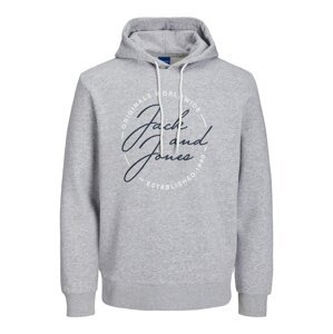 JACK & JONES Mikina 'JERRYS'  marine modrá / šedá / bílá