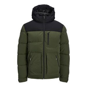 JACK & JONES Zimní bunda 'OTTO'  olivová / černá