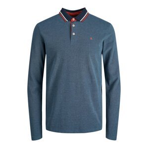 JACK & JONES Tričko 'Paulos'  chladná modrá / červená / bílá