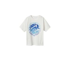 MANGO KIDS Tričko  modrá / tyrkysová / offwhite