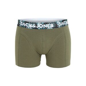 JACK & JONES Boxerky 'HUTLEY'  šedá / olivová / nefritová / pastelově zelená / bílá