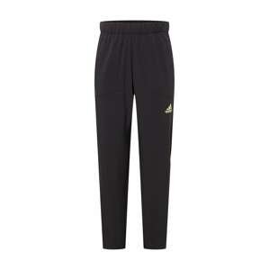 ADIDAS SPORTSWEAR Sportovní kalhoty  svítivě zelená / černá