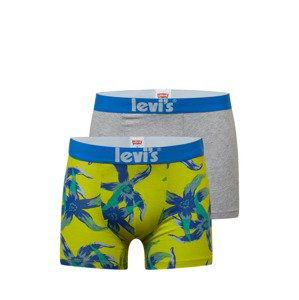 LEVI'S Boxerky  modrá / světle šedá / šedý melír / rákos / nefritová