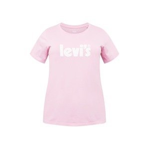 Levi's® Plus Tričko 'PL PERFECT TEE REDS'  světle růžová / bílá