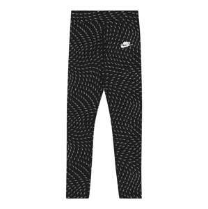 Nike Sportswear Legíny  černá / bílá