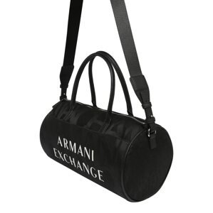 ARMANI EXCHANGE Taška Weekender  černá / bílá